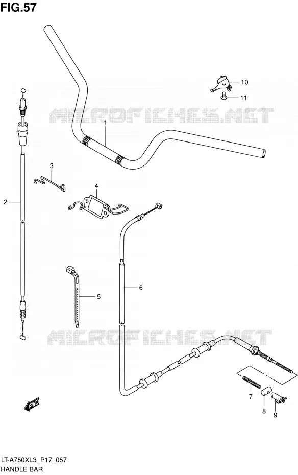 GUIDON Suzuki QUAD 750 KINGQUAD 2013  LT-A750X L3/LT-A750XZ L3 (P17,P24)