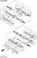 ARBRE DE TRANSMISSION AVANT pour Suzuki KINGQUAD 750 2015