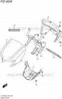 CARENAGE TETE DE FOURCHE pour Suzuki KINGQUAD 750 2015