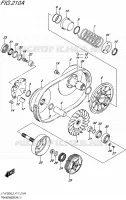TRANSMISSION (1) pour Suzuki KINGQUAD 750 2015