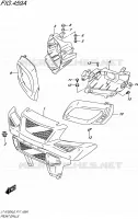 PARE CHOC AVANT   ENTOURAGE DE PHARE pour Suzuki KINGQUAD 750 2016