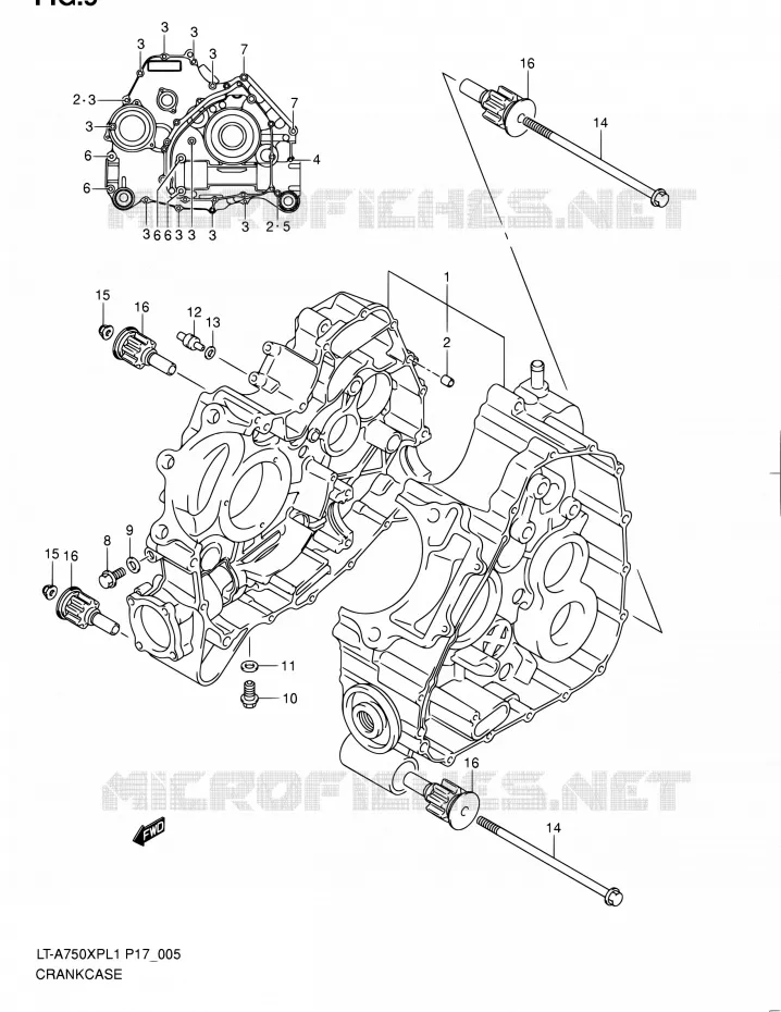CARTER Suzuki QUAD 750 KINGQUAD 2011  LT-A750XP L1 (P17,P24)
