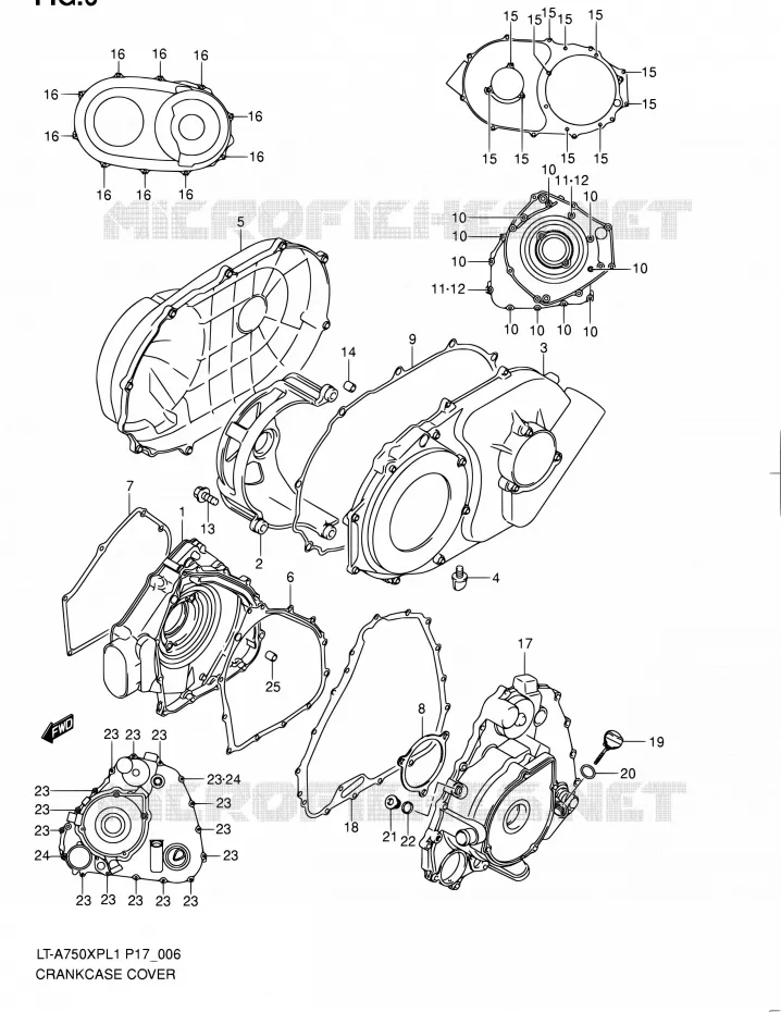 CARTER Suzuki QUAD 750 KINGQUAD 2011  LT-A750XP L1 (P17,P24)