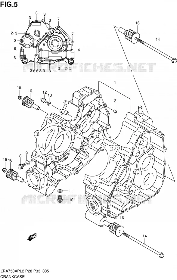 CARTER Suzuki QUAD 750 KINGQUAD 2012  LT-A750XP L2/LT-A750XPZ L2 (P03,P28,P33)