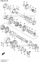 TRANSMISSION (2) pour Suzuki KINGQUAD 750 2015