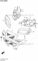 PARE CHOC AVANT   ENTOURAGE DE PHARE pour Suzuki KINGQUAD 750 2016