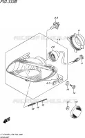 PHARE (LT A750XPZL6 P28) pour Suzuki KINGQUAD 750 2016