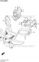 PARE CHOC AVANT   ENTOURAGE DE PHARE pour Suzuki KINGQUAD 750 2015