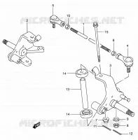 BIELLETTE DE DIRECTION   MOYEU pour Suzuki OZARK 160 2003