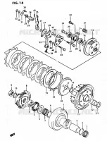 EMBRAYAGE pour Suzuki OZARK 230 1987
