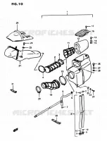 FILTRE A AIR pour Suzuki OZARK 230 1987