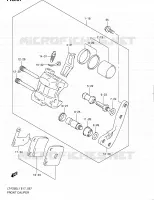 ETRIER DE FREIN AVANT pour Suzuki OZARK 250 2011