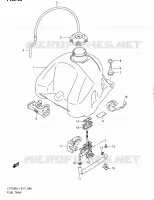 RESERVOIR D'ESSENCE pour Suzuki OZARK 250 2011