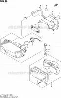 ENSEMBLE FEU ARRIERE (LT F250L2 E17) pour Suzuki OZARK 250 2012