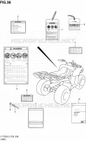 ETIQUETTE pour Suzuki OZARK 250 2013