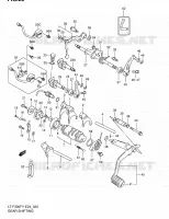 ENSEMBLE SELECTEUR DE VITESSES pour Suzuki KINGQUAD 300 2000