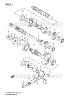 TRANSMISSION (2) pour Suzuki EIGER 400 2007