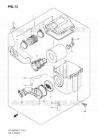 FILTRE A AIR (LT F400FK8/FK9) pour Suzuki KINGQUAD 400 2010