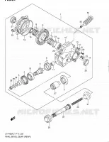 CARDAN   COUPLE CONIQUE (ARRIERE) pour Suzuki KINGQUAD 400 2011