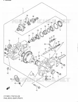 CARDAN   COUPLE CONIQUE (AVANT) pour Suzuki KINGQUAD 400 2011