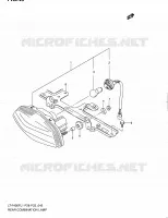 ENSEMBLE FEU ARRIERE (LT F400FZL1 P33) pour Suzuki KINGQUAD 400 2011