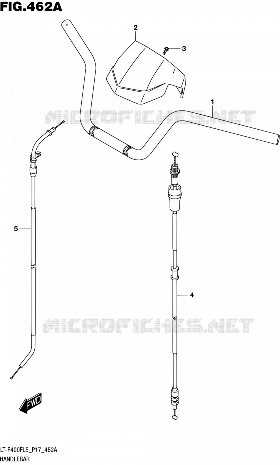 GUIDON Suzuki QUAD 400 KINGQUAD 2015  LT-F400F L5/LT-F400FZ L5 (P17)