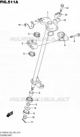 COLONNE DE DIRECTION pour Suzuki KINGQUAD 400 2016