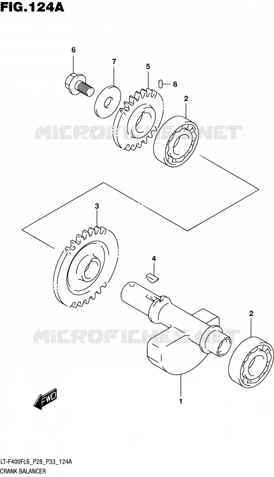 BALANCIER Suzuki QUAD 400 KINGQUAD 2016  LT-F400F L6 (P03,P28,P33)