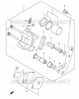ETRIER DE FREIN AVANT pour Suzuki EIGER 400 2007