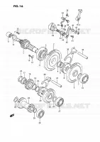 TRANSMISSION (2) pour Suzuki KINGQUAD 250 1995