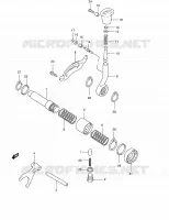 ENSEMBLE DE SELECTION DE VITESSES (2) pour Suzuki QUADMASTER 500 2000