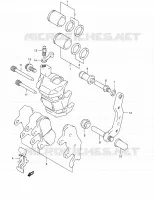 ETRIER DE FREIN AVANT (MODELE Y/K1/K2) pour Suzuki QUADMASTER 500 2000