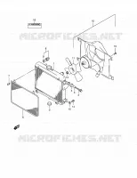 RADIATEUR (MODELE W/X/Y) pour Suzuki QUADMASTER 500 2000