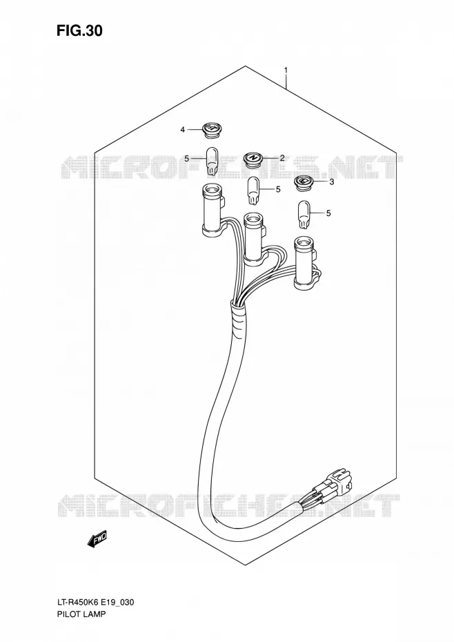ENSEMBLE TEMOINS Suzuki QUAD 450 QUADRACER 2010  LT-R450 L0/LT-R450Z L0 (E19)