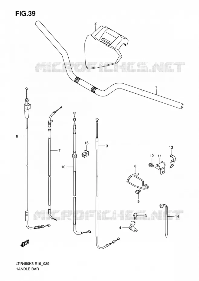 GUIDON Suzuki QUAD 450 QUADRACER 2010  LT-R450 L0/LT-R450Z L0 (E19)