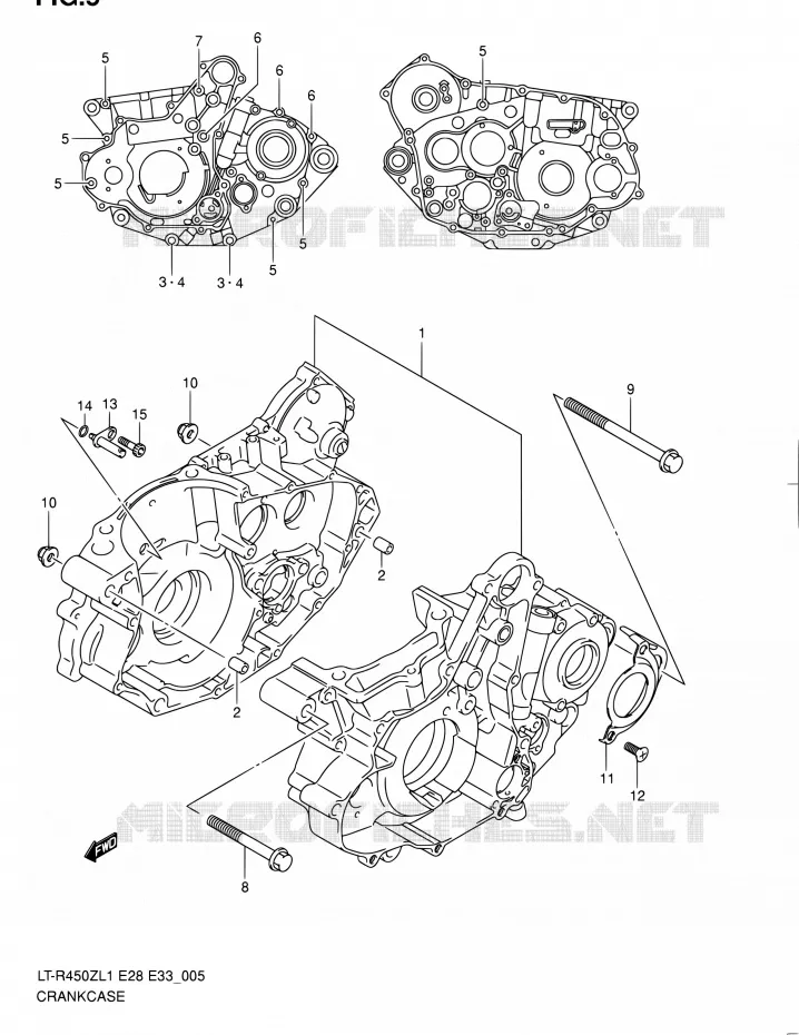 CARTER Suzuki QUAD 450 QUADRACER 2011  LT-R450 L1/LT-R450Z L1 (E03,E28,E33)