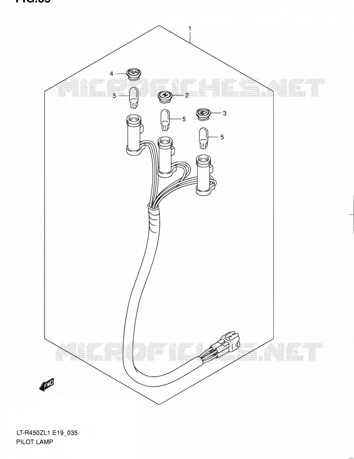 ENSEMBLE TEMOINS Suzuki QUAD 450 QUADRACER 2011  LT-R450 L1/LT-R450Z L1 (E19)