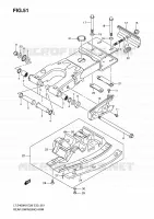 BRAS OSCILLANT ARRIERE pour Suzuki QUADSPORT 400 2010