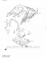 RESERVOIR D'ESSENCE   COUVERCLES (LT Z400L1 E19) pour Suzuki QUADSPORT 400 2011
