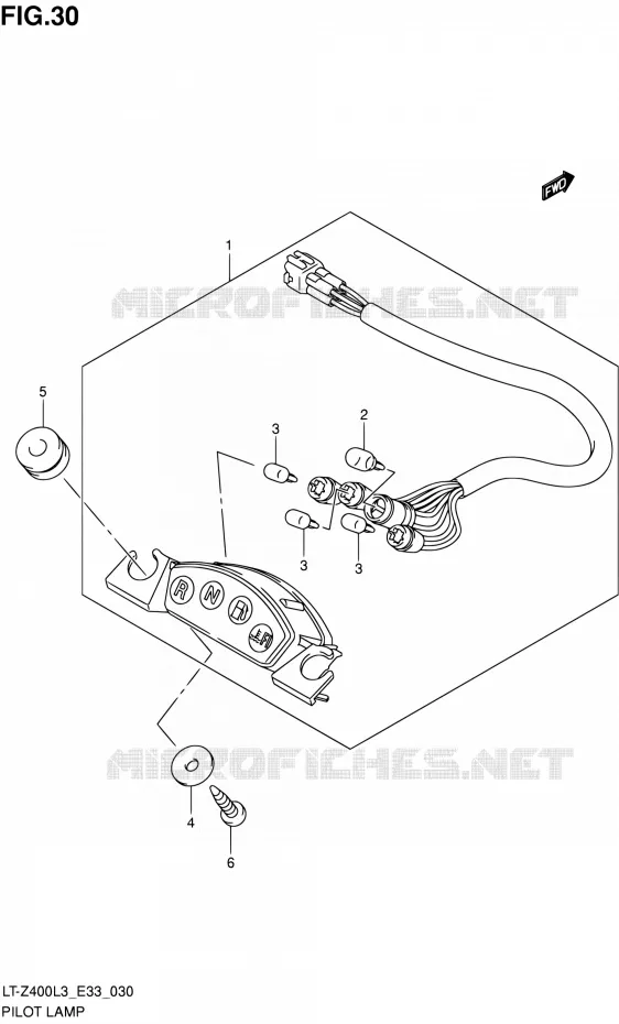 ENSEMBLE TEMOINS Suzuki QUAD 400 QUADSPORT 2013  LT-Z400 L3 (E33)