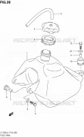 RESERVOIR D'ESSENCE pour Suzuki QUADSPORT 50 2014