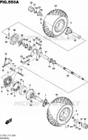 ROUE ARRIERE pour Suzuki QUADSPORT 50 2015