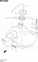 RESERVOIR D'ESSENCE pour Suzuki QUADSPORT 50 2016