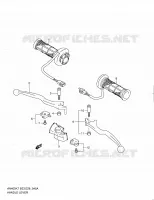 ENSEMBLE LEVIERS   POIGNEES (AN400ZA) pour Suzuki BURGMAN 400 2010