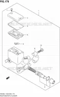 KIT REPARATION DE FREIN (AN400L1 E03) pour Suzuki BURGMAN 400 2011