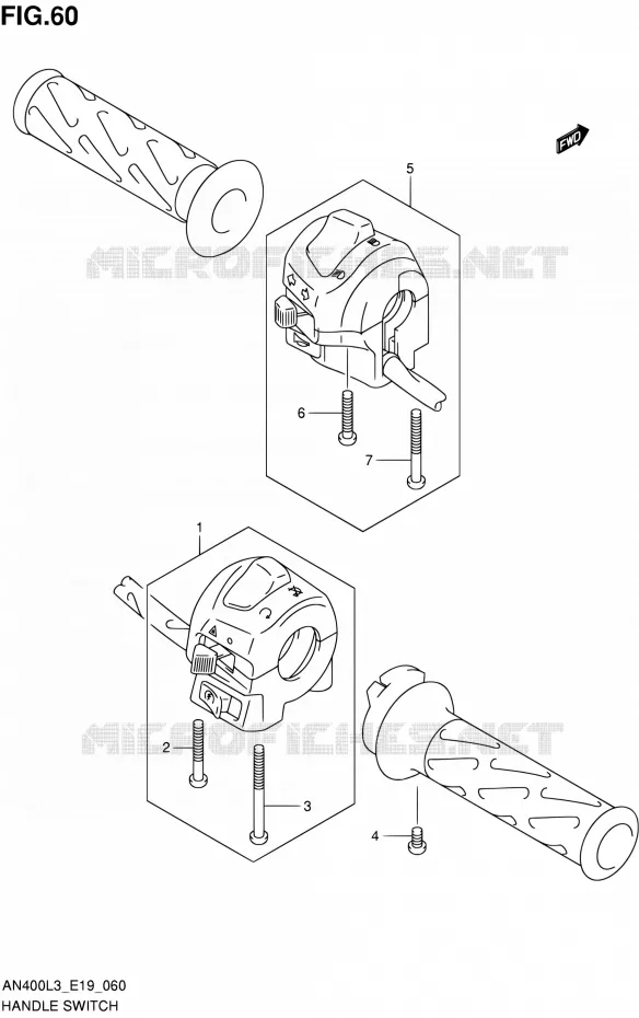 COMMODOS Suzuki SCOOTER 400 BURGMAN 2013  AN400A L3 (E02,E19,E24)