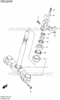 COLONNE DE DIRECTION pour Suzuki BURGMAN 400 2015