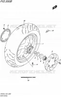 ROUE ARRIERE (AN400AL5 E02) pour Suzuki BURGMAN 400 2015