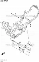 CADRE (AN400AL5 E02) pour Suzuki BURGMAN 400 2015