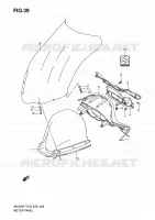 CARENAGE   SUPPORT DE COMPTEUR pour Suzuki BURGMAN 400 2010